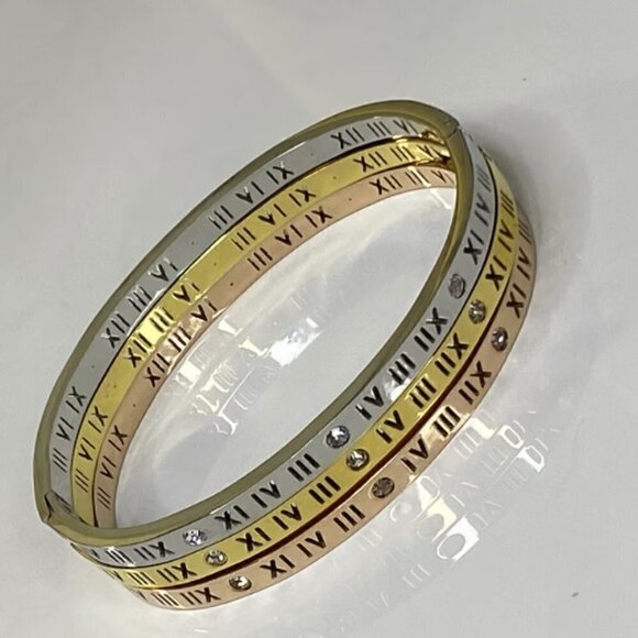 Stainless Steel Bangle Bracelet 4 mm 1/8 inch - Picture 4 of 6